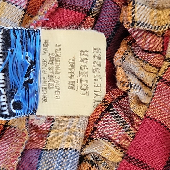 Vintage 70's Topson Downs of California Western Plaid Shirt Top - Picture 6 of 6